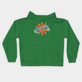 Vegan vintage carrots Kids Hoodie